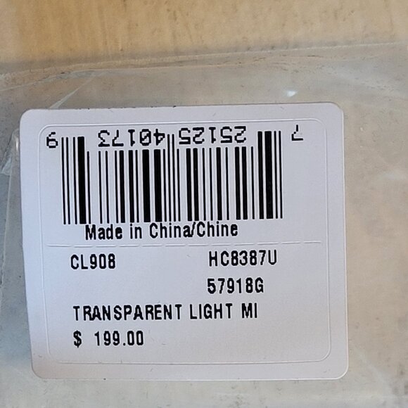 $108 NWT COACH Transparent Blue Sunglasses - Picture 6 of 10